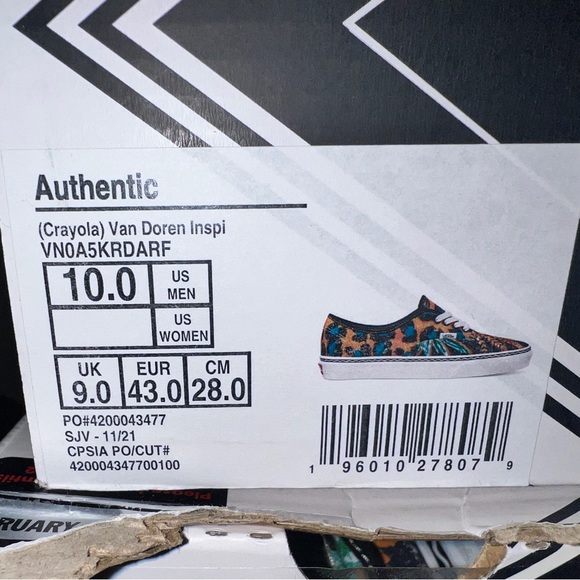 Vans Authentic Crayola (Van Diren Inspiration) Multiple sizes - Picture 15 of 16